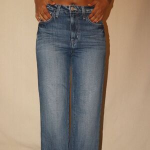 L’AGENCE Jones Ultra High Rise Straight Leg Jeans Blue